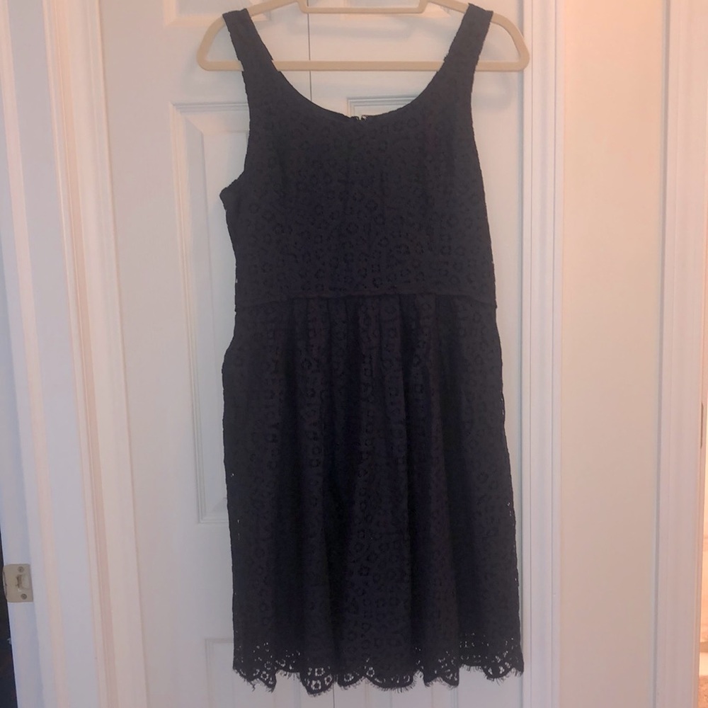 J Crew Navy blue lace dress size 10